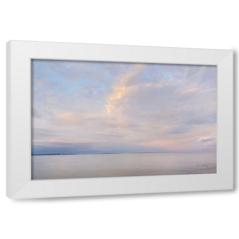 Lake Superior Sky VI White Modern Wood Framed Art Print by Majchrowicz, Alan