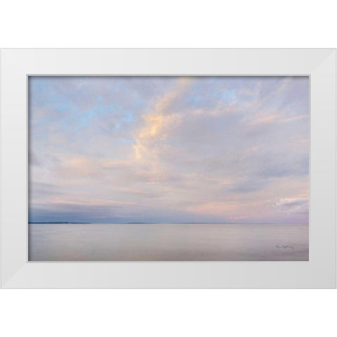 Lake Superior Sky VI White Modern Wood Framed Art Print by Majchrowicz, Alan