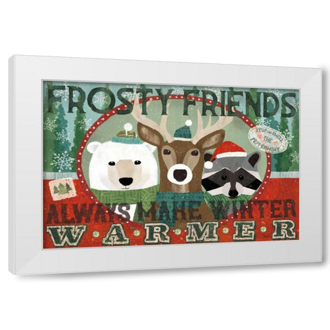Holiday Likeness I White Modern Wood Framed Art Print by Charron, Veronique