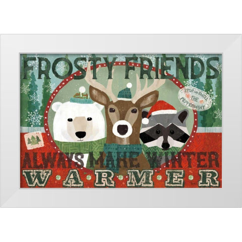 Holiday Likeness I White Modern Wood Framed Art Print by Charron, Veronique