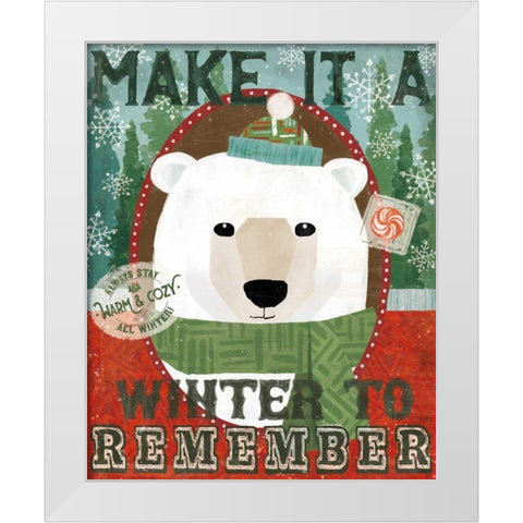 Holiday Likeness II White Modern Wood Framed Art Print by Charron, Veronique