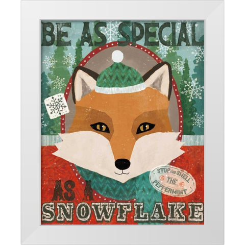 Holiday Likeness V White Modern Wood Framed Art Print by Charron, Veronique