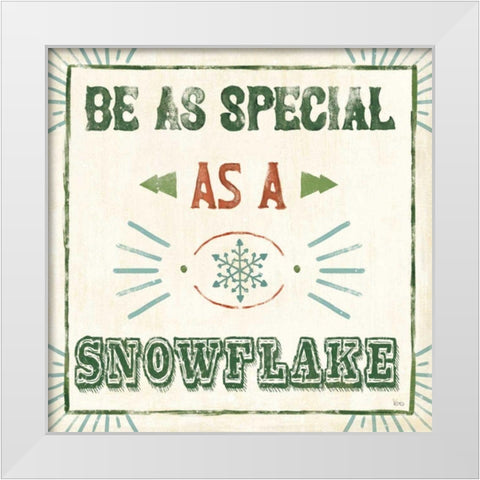 Holiday Likeness VI White Modern Wood Framed Art Print by Charron, Veronique