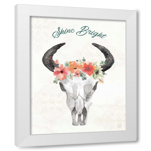 Sweet Southwest XVI White Modern Wood Framed Art Print by June, Dina
