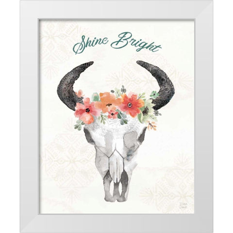 Sweet Southwest XVI White Modern Wood Framed Art Print by June, Dina