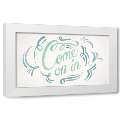 Come On In II White Modern Wood Framed Art Print by Penner, Janelle