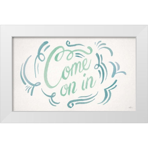 Come On In II White Modern Wood Framed Art Print by Penner, Janelle