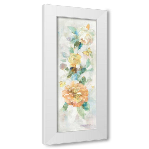 Natural Blooming Splendor IV White Modern Wood Framed Art Print by Nai, Danhui