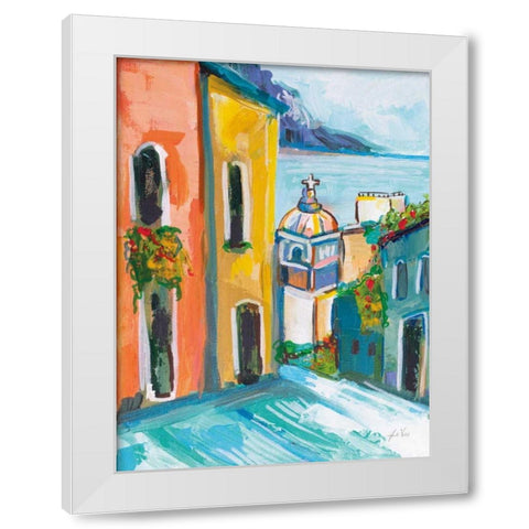 Positano III White Modern Wood Framed Art Print by Vertentes, Jeanette