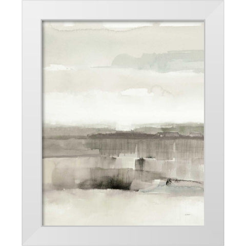 Influence of Line and Color Neutral Crop White Modern Wood Framed Art Print by Schick, Mike