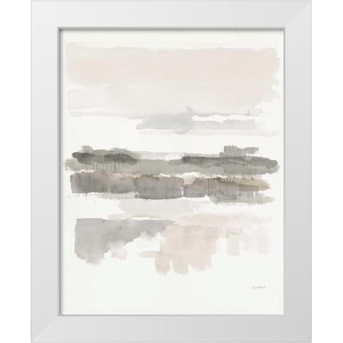 Neutral Wetlands Crop White Modern Wood Framed Art Print by Schick, Mike