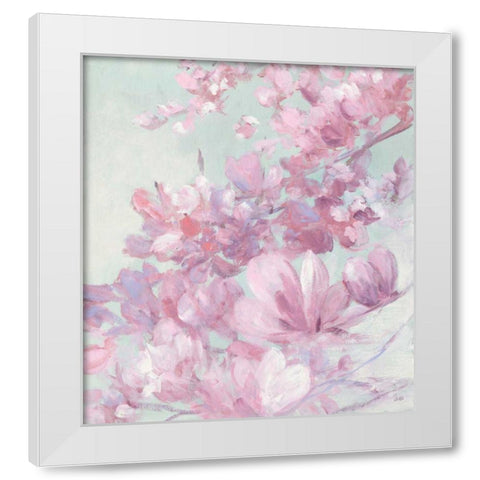 Spring Magnolia II White Modern Wood Framed Art Print by Purinton, Julia
