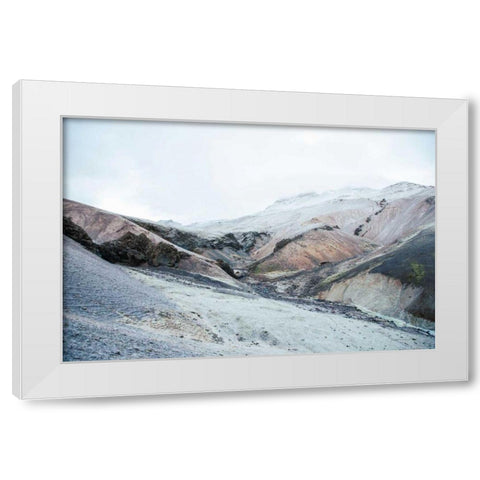 Iceland Hills I White Modern Wood Framed Art Print by Marshall, Laura