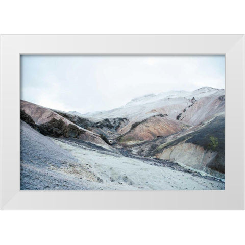 Iceland Hills I White Modern Wood Framed Art Print by Marshall, Laura