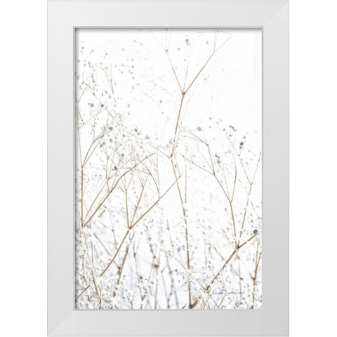 Gypsophila White Modern Wood Framed Art Print by Catterall, Elise