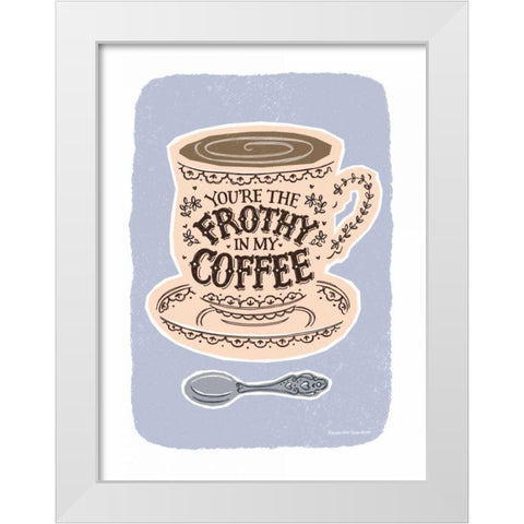 You Are the Froth Pastel White Modern Wood Framed Art Print by Snowdon, Alexandra