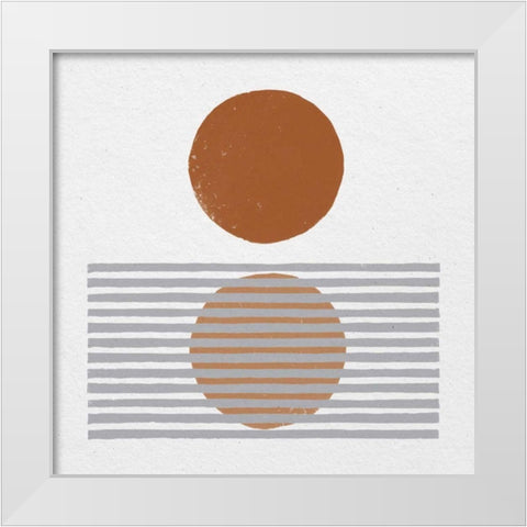 Reflection I White Modern Wood Framed Art Print by Hershey, Moira
