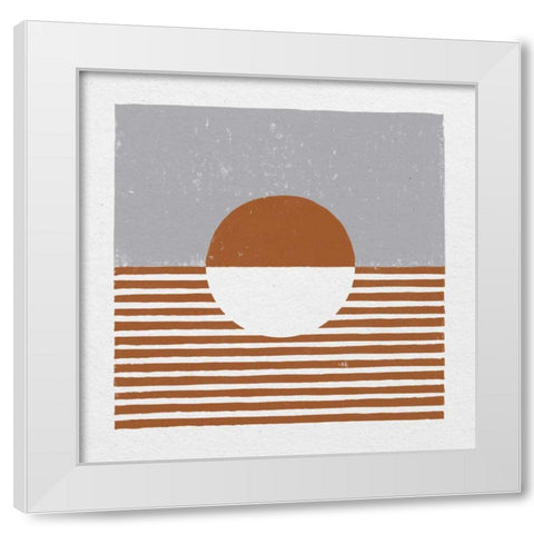 Reflection IV White Modern Wood Framed Art Print by Hershey, Moira