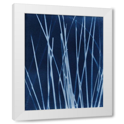 Enchanted Cyanotype X White Modern Wood Framed Art Print by Green, Nancy