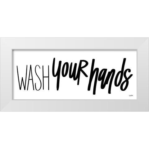 Bathroom Etiquette XI White Modern Wood Framed Art Print by York, Leah