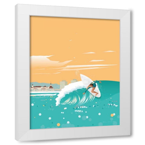 San Diego No Words White Modern Wood Framed Art Print by Escalante, Omar