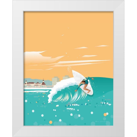 San Diego No Words White Modern Wood Framed Art Print by Escalante, Omar