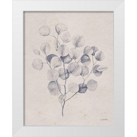 Soft Summer Sketches II Navy White Modern Wood Framed Art Print by Wiens, James