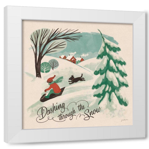 Winter Bliss IV White Modern Wood Framed Art Print by Penner, Janelle