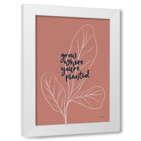 Balance II White Modern Wood Framed Art Print by Thorns, Becky