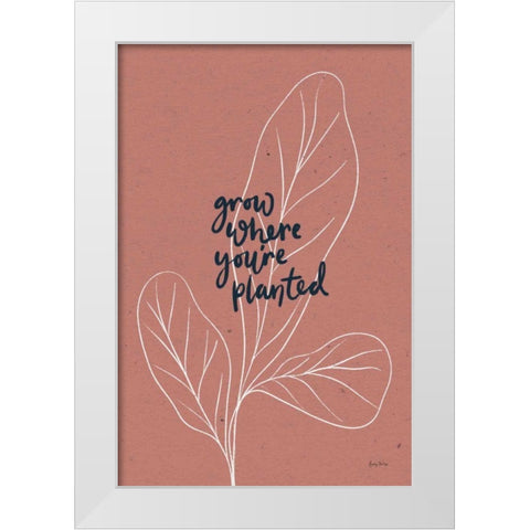Balance II White Modern Wood Framed Art Print by Thorns, Becky