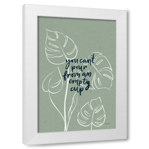 Balance III White Modern Wood Framed Art Print by Thorns, Becky