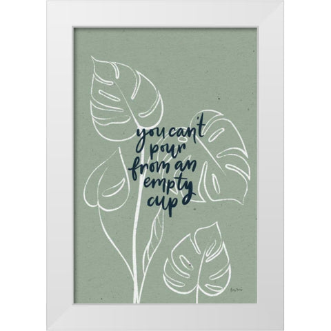 Balance III White Modern Wood Framed Art Print by Thorns, Becky