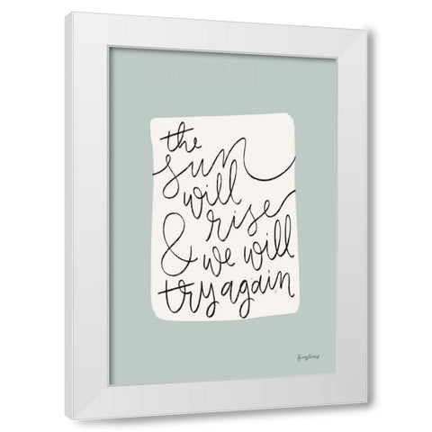 Calm Home II White Modern Wood Framed Art Print by Thorns, Becky
