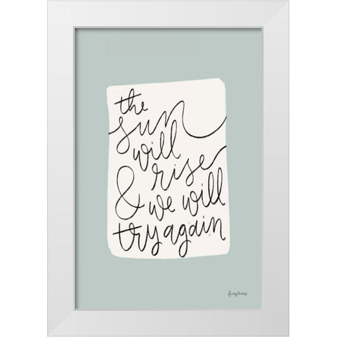 Calm Home II White Modern Wood Framed Art Print by Thorns, Becky
