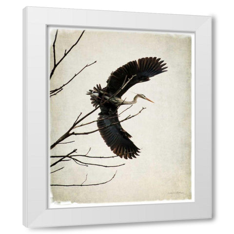 Grace White Modern Wood Framed Art Print by Van Swearingen, Debra