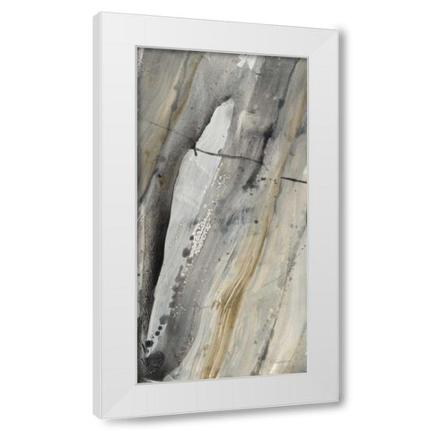 Riverbank I White Modern Wood Framed Art Print by Hristova, Albena