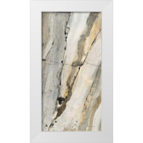 Riverbank II White Modern Wood Framed Art Print by Hristova, Albena