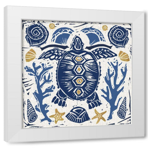 Primitive Sea III White Modern Wood Framed Art Print by Brissonnet, Daphne