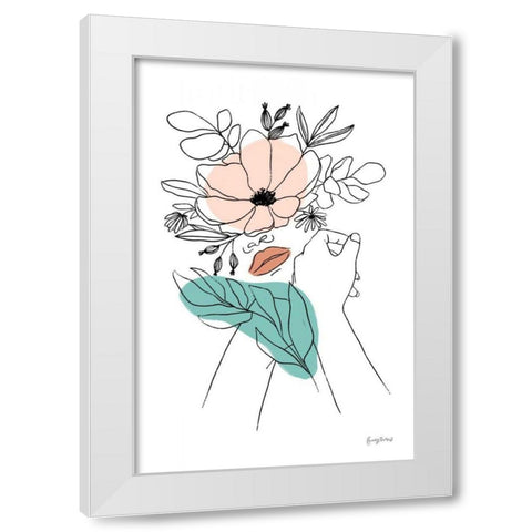 Rooted II White Modern Wood Framed Art Print by Thorns, Becky