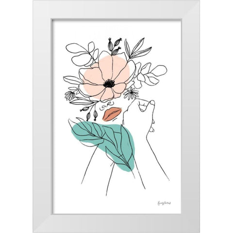 Rooted II White Modern Wood Framed Art Print by Thorns, Becky