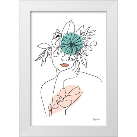 Rooted III White Modern Wood Framed Art Print by Thorns, Becky