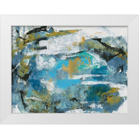 Impromptu II White Modern Wood Framed Art Print by Vassileva, Silvia