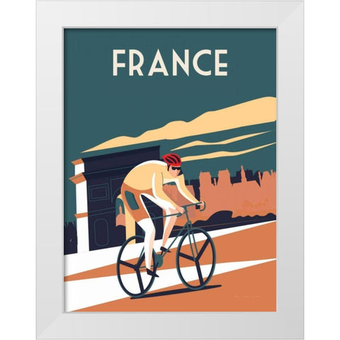 France White Modern Wood Framed Art Print by Escalante, Omar