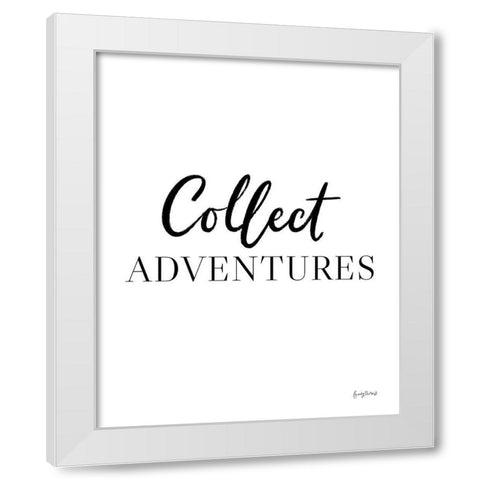 Simple Words II White Modern Wood Framed Art Print by Thorns, Becky