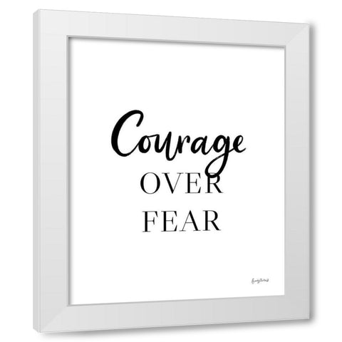 Simple Words IV White Modern Wood Framed Art Print by Thorns, Becky