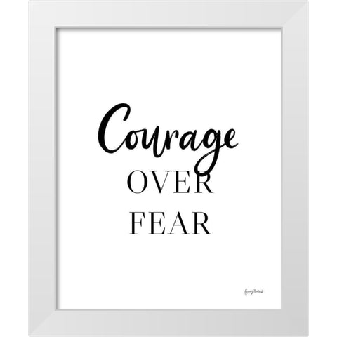 Simple Words IV White Modern Wood Framed Art Print by Thorns, Becky