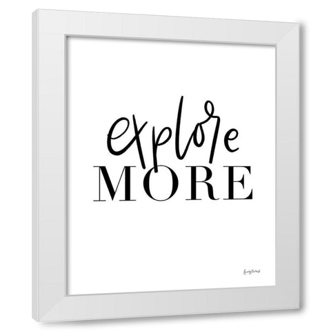Simple Words VI White Modern Wood Framed Art Print by Thorns, Becky