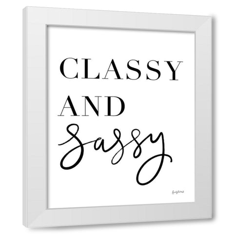 Simple Words X White Modern Wood Framed Art Print by Thorns, Becky