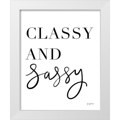 Simple Words X White Modern Wood Framed Art Print by Thorns, Becky