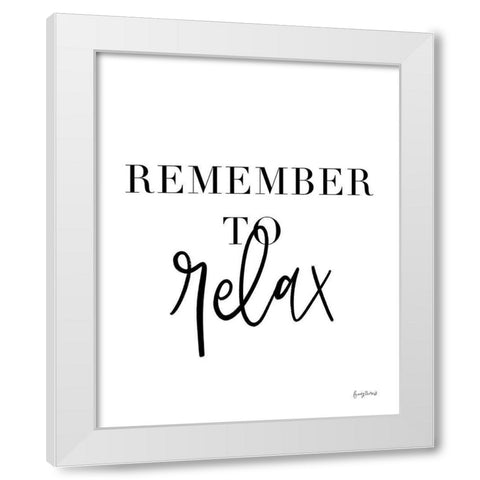 Simple Words XI White Modern Wood Framed Art Print by Thorns, Becky